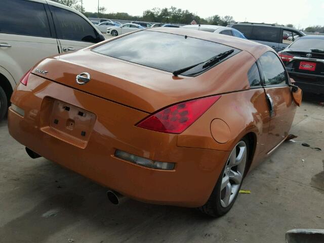 JN1AZ34D06M300327 - 2006 NISSAN 350Z COUPE ORANGE photo 4