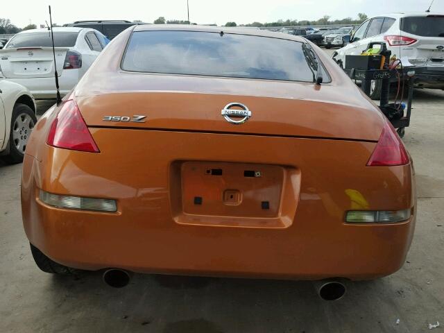 JN1AZ34D06M300327 - 2006 NISSAN 350Z COUPE ORANGE photo 6