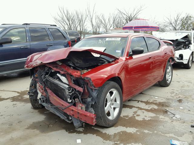 2B3KA43R58H162867 - 2008 DODGE CHARGER RED photo 2