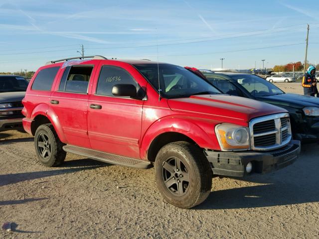 1D4HB48D34F116536 - 2004 DODGE DURANGO SL RED photo 1