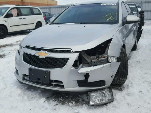 1G1PG5SC4C7230529 - 2012 CHEVROLET CRUZE LT SILVER photo 2