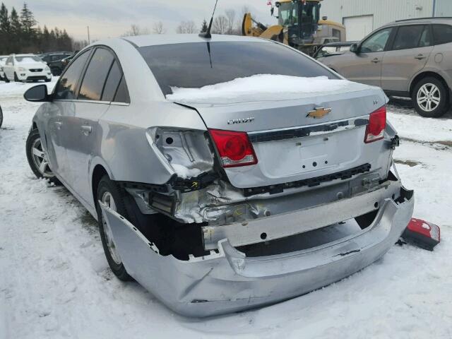 1G1PG5SC4C7230529 - 2012 CHEVROLET CRUZE LT SILVER photo 3