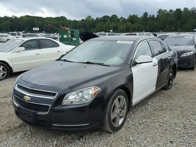 1G1ZC5E08CF302764 - 2012 CHEVROLET MALIBU 1LT BLACK photo 2