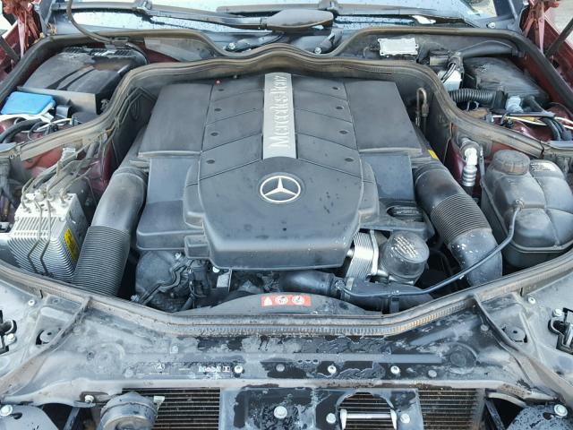 WDDDJ75X66A015141 - 2006 MERCEDES-BENZ CLS 500C RED photo 7