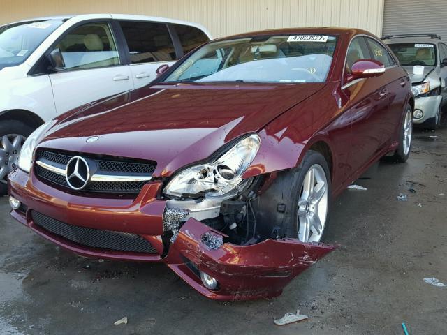 WDDDJ75X66A015141 - 2006 MERCEDES-BENZ CLS 500C RED photo 9