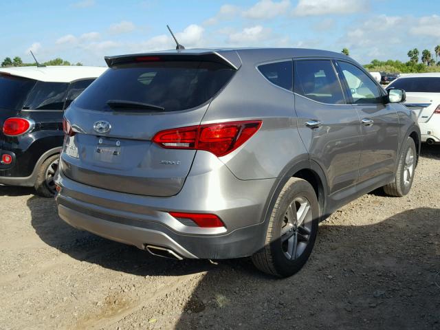 5NMZT3LB9JH073348 - 2018 HYUNDAI SANTA FE S CHARCOAL photo 4