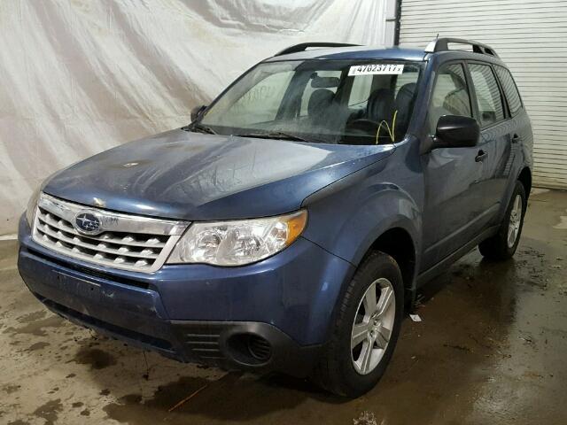 JF2SHABC3BH723698 - 2011 SUBARU FORESTER 2 BLUE photo 2