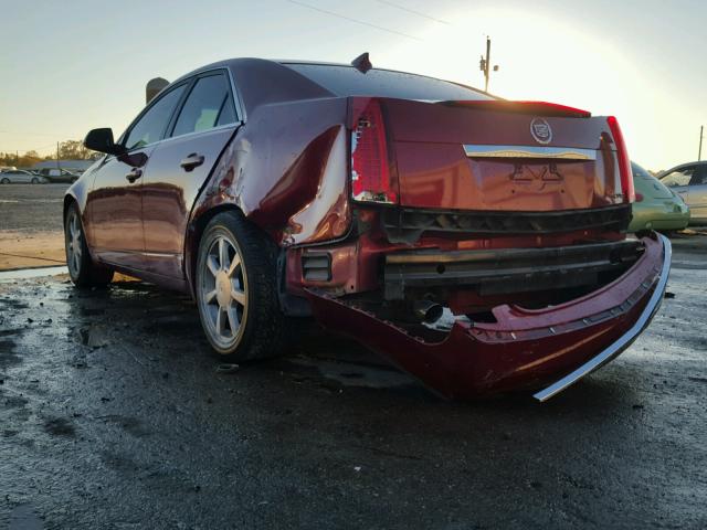 1G6DJ577890138531 - 2009 CADILLAC CTS RED photo 3