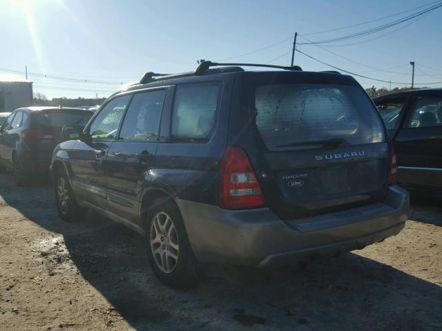 JF1SG676X5H720826 - 2005 SUBARU FORESTER 2 BLUE photo 3