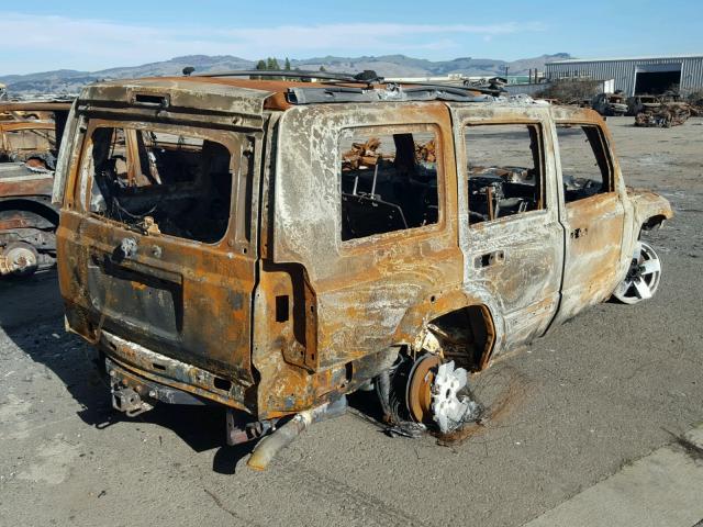 1J8HG48N66C104207 - 2006 JEEP COMMANDER დამწვარი ფოტო 4