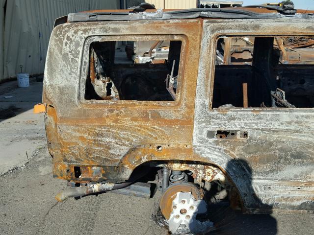 1J8HG48N66C104207 - 2006 JEEP COMMANDER BURN photo 9