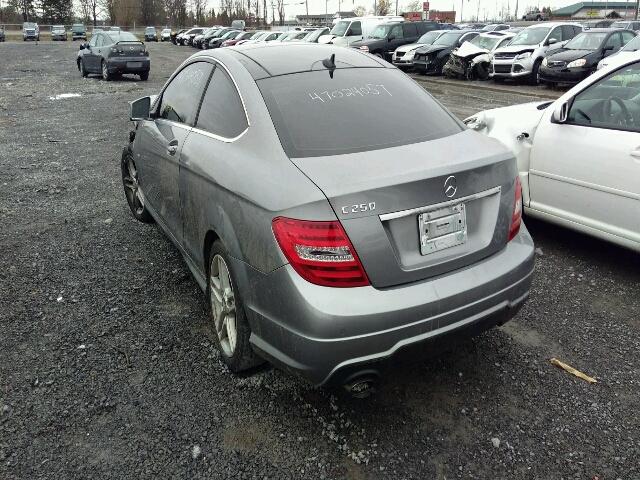 WDDGJ4HB8CF796500 - 2012 MERCEDES-BENZ C 250 BEIGE photo 3