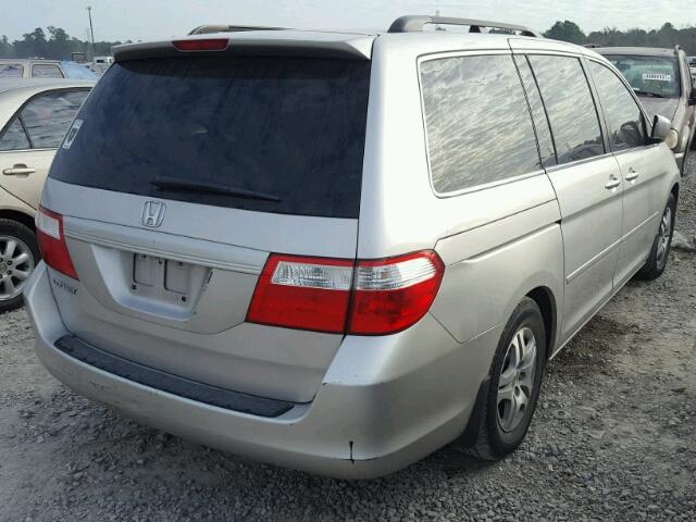 5FNRL38466B440502 - 2006 HONDA ODYSSEY EX SILVER photo 4