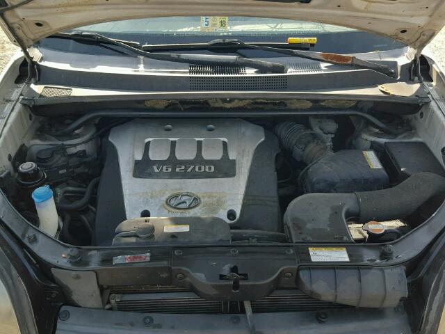 KM8JN12D95U042612 - 2005 HYUNDAI TUCSON GLS SILVER photo 7