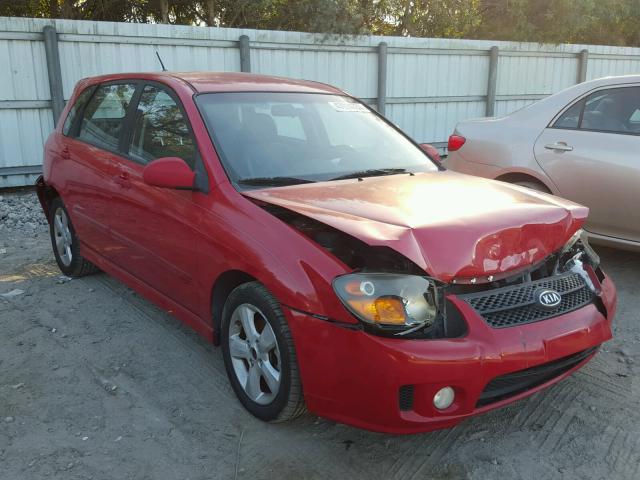 KNAFE161885011051 - 2008 KIA SPECTRA5 5 RED photo 1