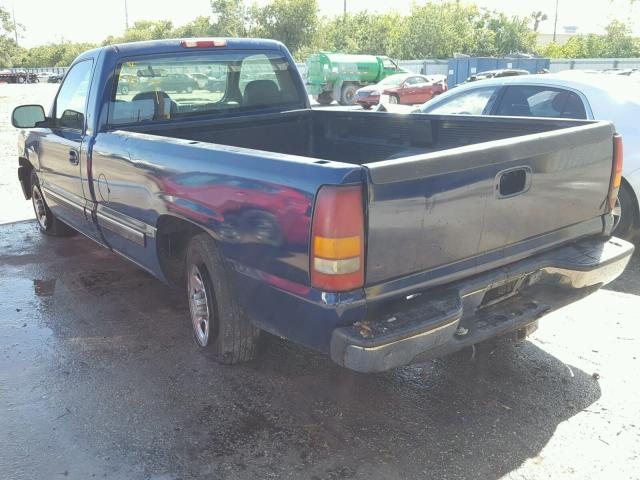 1GCEC14V81E106130 - 2001 CHEVROLET SILVERADO BLUE photo 3