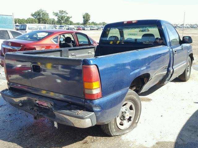 1GCEC14V81E106130 - 2001 CHEVROLET SILVERADO BLUE photo 4