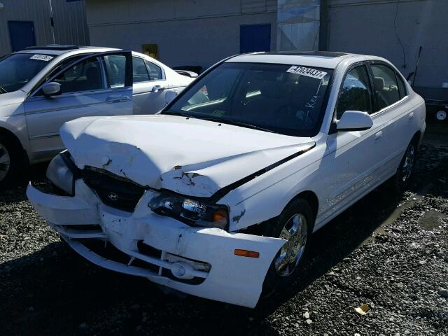 KMHDN46D05U973640 - 2005 HYUNDAI ELANTRA GL WHITE photo 2