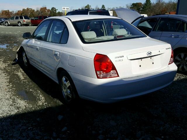 KMHDN46D05U973640 - 2005 HYUNDAI ELANTRA GL WHITE photo 3