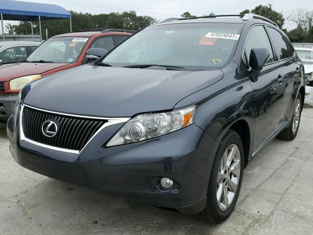 2T2ZK1BAXAC039176 - 2010 LEXUS RX GRAY photo 2