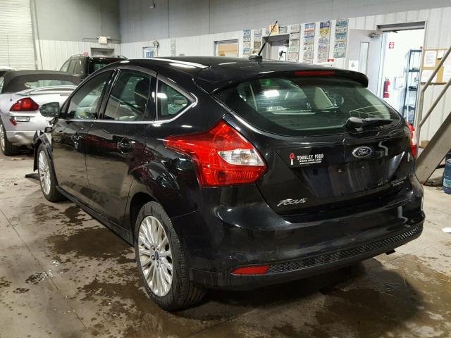 1FAHP3N26CL415679 - 2012 FORD FOCUS TITA BLACK photo 3