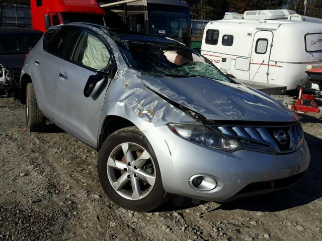 JN8AZ18W19W213952 - 2009 NISSAN MURANO S SILVER photo 1