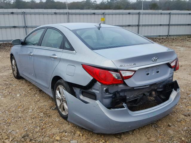 5NPEC4AC7BH136063 - 2011 HYUNDAI SONATA SE BLUE photo 3