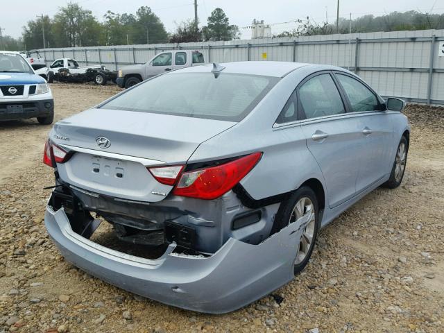 5NPEC4AC7BH136063 - 2011 HYUNDAI SONATA SE BLUE photo 4