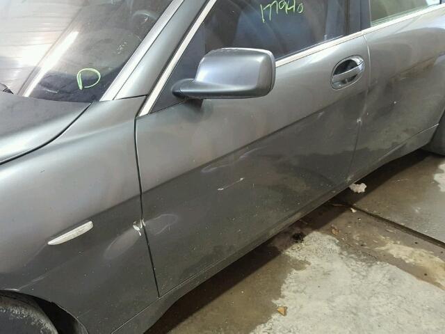 WBAGN63524DS53696 - 2004 BMW 745 LI Մոխրագույն լուսանկար 9