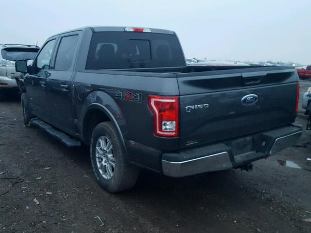 1FTEW1EP0FFC88785 - 2015 FORD F150 SUPER CHARCOAL photo 3