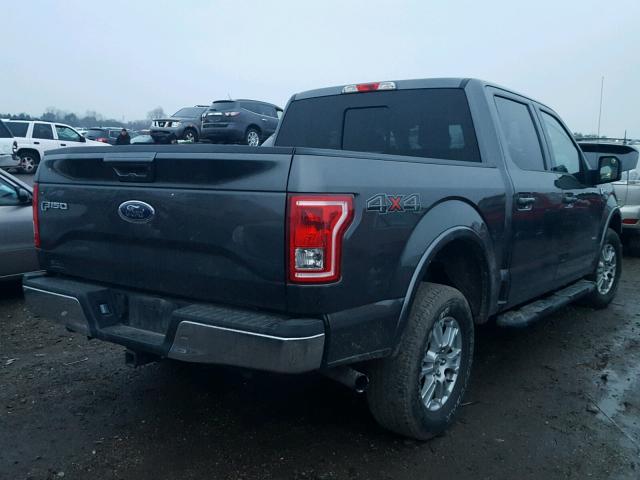 1FTEW1EP0FFC88785 - 2015 FORD F150 SUPER CHARCOAL photo 4