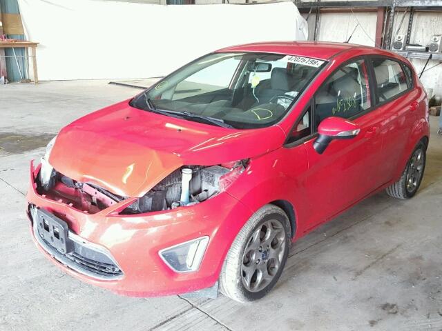 3FADP4FJ7CM196790 - 2012 FORD FIESTA SES RED photo 2