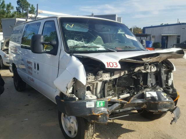 1FTNE14WX8DB26706 - 2008 FORD ECONOLINE WHITE photo 1