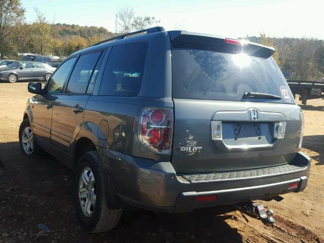 5FNYF282X8B009868 - 2008 HONDA PILOT VP GRAY photo 3