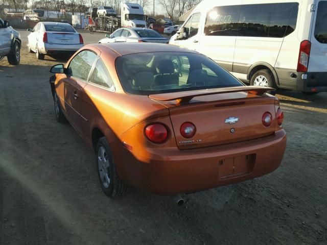 1G1AK15F377259898 - 2007 CHEVROLET COBALT LS ORANGE photo 3