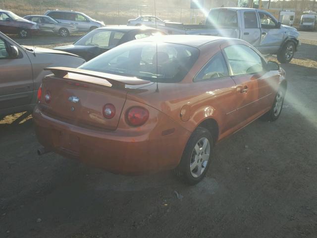 1G1AK15F377259898 - 2007 CHEVROLET COBALT LS ORANGE photo 4