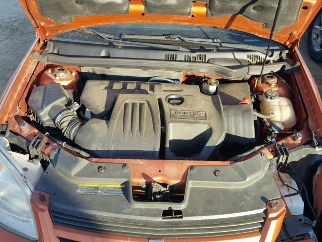 1G1AK15F377259898 - 2007 CHEVROLET COBALT LS ORANGE photo 7