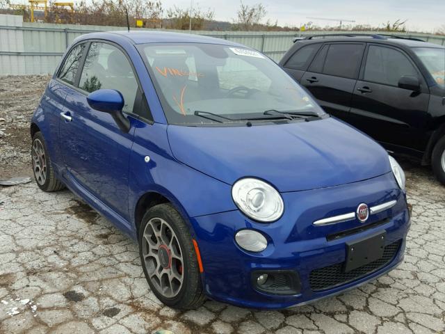 3C3CFFBR5DT661160 - 2013 FIAT 500 SPORT BLUE photo 1