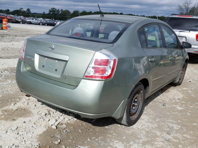 3N1AB61E18L662263 - 2008 NISSAN SENTRA 2.0 GREEN photo 4