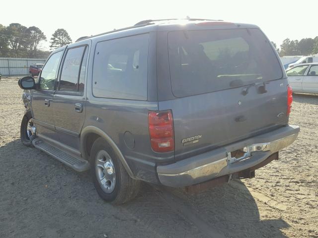 1FMRU17L61LA40998 - 2001 FORD EXPEDITION BLUE photo 3