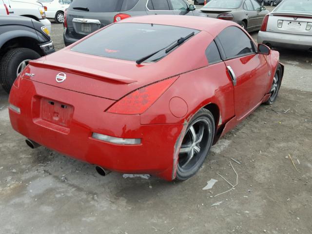 JN1AZ34E76M353440 - 2006 NISSAN 350Z COUPE RED photo 9