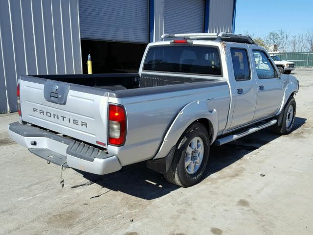 1N6MD29Y64C416615 - 2004 NISSAN FRONTIER SILVER photo 4