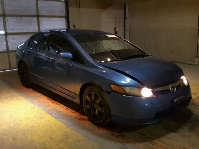 1HGFA16587L124737 - 2007 HONDA CIVIC LX BLUE photo 1