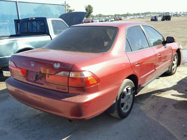 JHMCG6691YC019571 - 2000 HONDA ACCORD SE RED photo 4