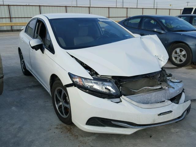 19XFB2F73FE114613 - 2015 HONDA CIVIC SE WHITE photo 1