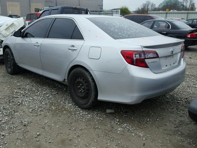 4T1BF1FK6DU237639 - 2013 TOYOTA CAMRY L SILVER photo 3