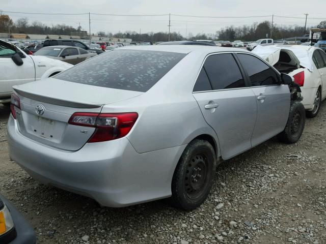 4T1BF1FK6DU237639 - 2013 TOYOTA CAMRY L SILVER photo 4