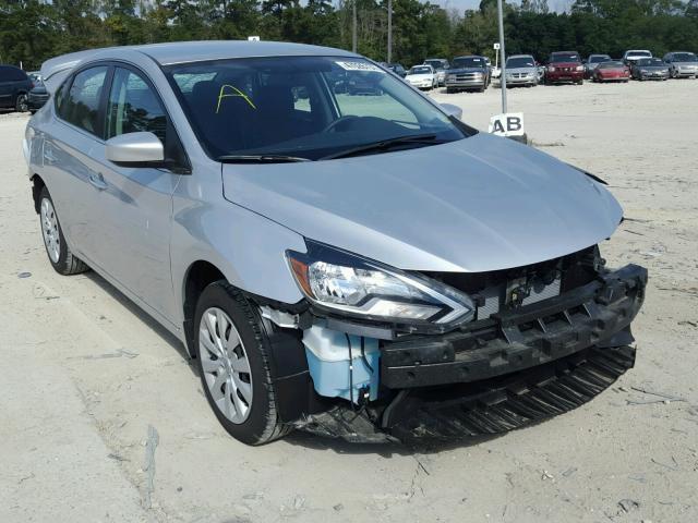 3N1AB7AP0HY216390 - 2017 NISSAN SENTRA S SILVER photo 1