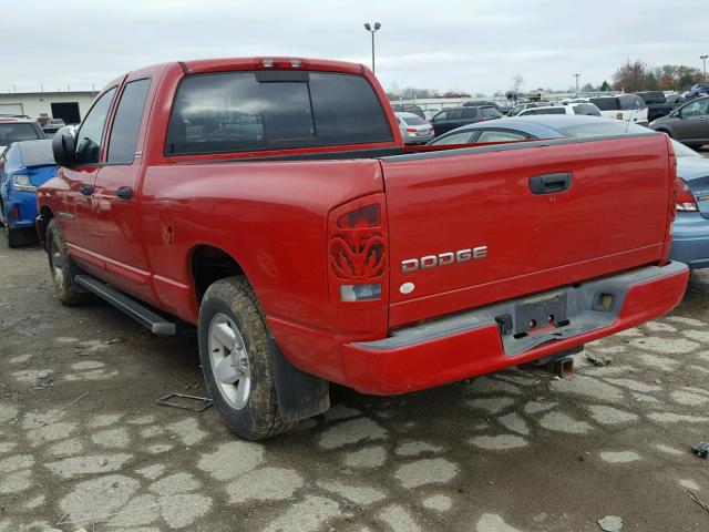 3D7HA18N52G166038 - 2002 DODGE RAM 1500 RED photo 3