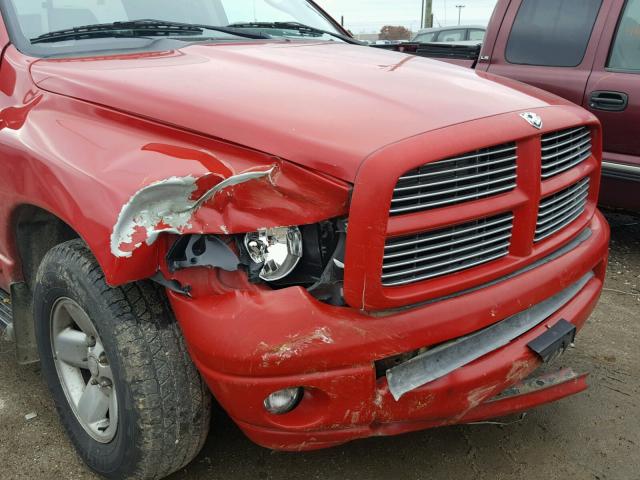 3D7HA18N52G166038 - 2002 DODGE RAM 1500 RED photo 9